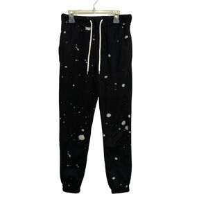 No Boundaries Black & White Splattered Joggers